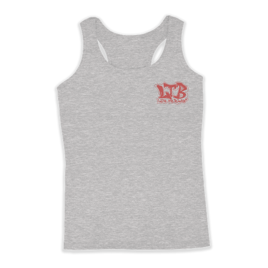 Woman Racerback Tank Top OG LTB Grey & Red