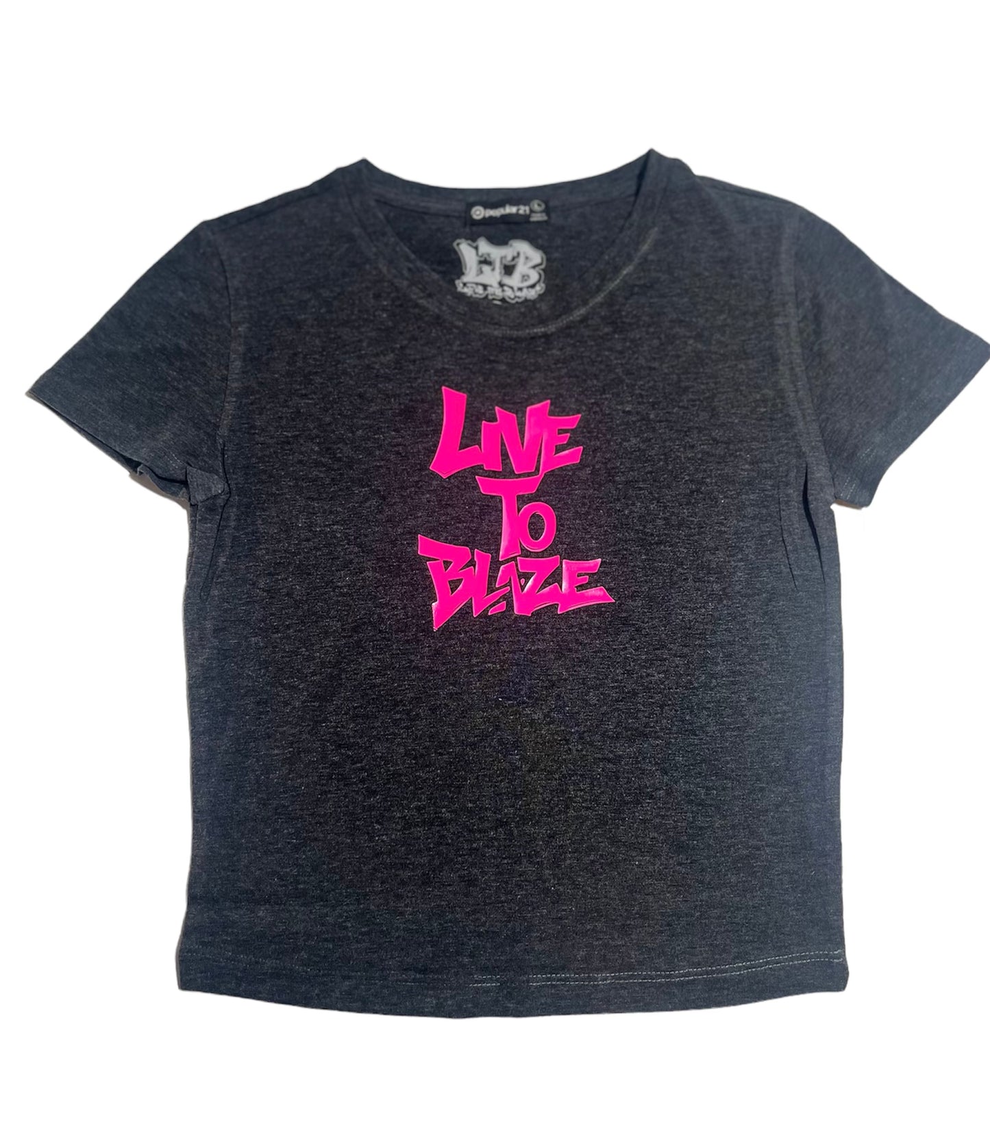 Woman Crop Top 2nd Edition LTB Pink & Black